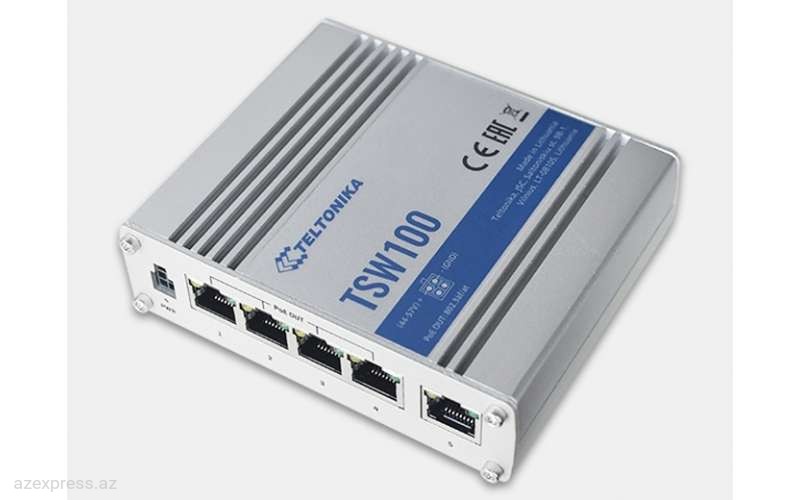 Коммутатор Teltonika TSW100 Ethernet PoE (TSW100000000)  Bakıda