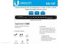 Коммутатор Ubiquiti EdgeSwitch 12 Fiber (ES-12F) 