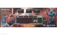 Клавиатура и мышь Defender Killing Storm MKP-0131 Gaming combo