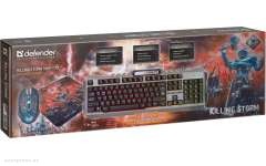 Клавиатура и мышь Defender Killing Storm MKP-0131 Gaming combo