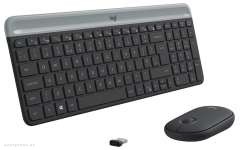 Клавиатура и мышь Logitech Slim Wireless Keyboard and Mouse Combo MK470-GRAPHITE (920-009206) 