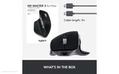 Мышь Logitech MX Master 3 for MAC Bluetooth Mouse -SPACE GREY (910-005696) 