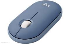 Мышь Logitech Pebble M350 Wireless Mouse - BLUEBERRY (910-006753) 