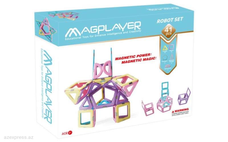 Конструктор  Magplayer магнитный набор 41 эл. (MPH2-41)  Bakıda