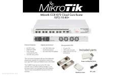 Marşrutlaşdırıcı MikroTik CCR1072-1G-8S+ (CCR1072-1G-8S+) 