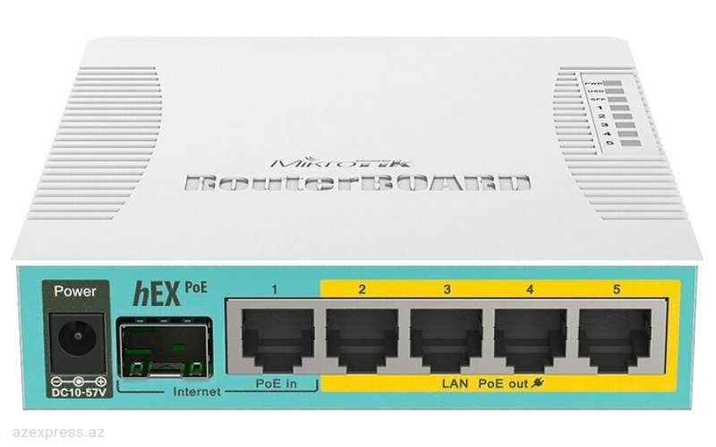 Marşrutlaşdırıcı MikroTik hEX PoE (RB960PGS )  Bakıda