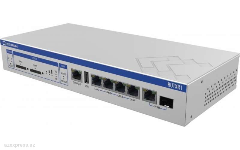 Маршрутизатор Teltonika RUTXR1 Rack-mountable LTE Cat 6 / 4G (LTE) (RUTXR1000000)  Bakıda