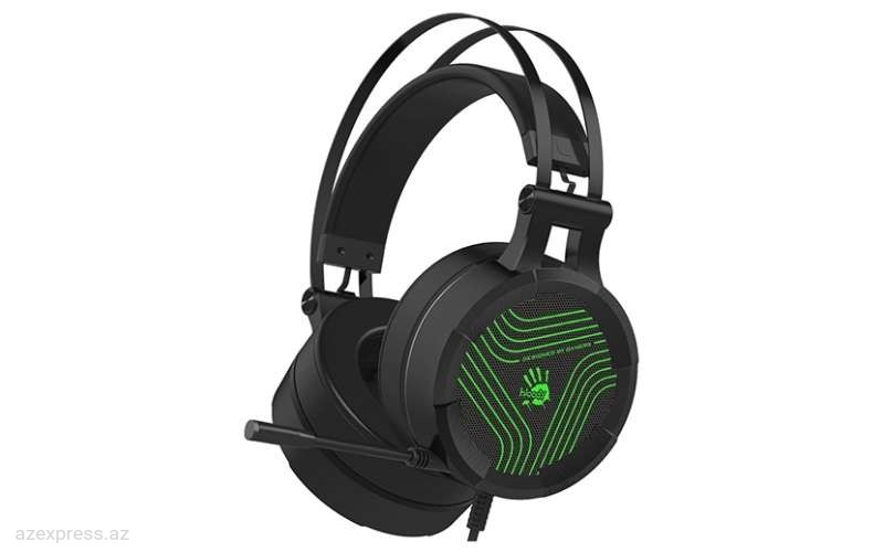 Наушник A4Tech G530S BLOODY GAMING HEADSET WITH SINGLE GREEN LIGHTING Bakıda