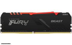 Оперативная память Kingston 8GB 3200MHz DDR4 CL16 DIMM FURY Beast RGB (KF432C16BBA/8) 