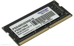 Оперативная память Patriot SL DDR4 8GB 3200MHz SODIMM  (PSD48G320081S/8) 