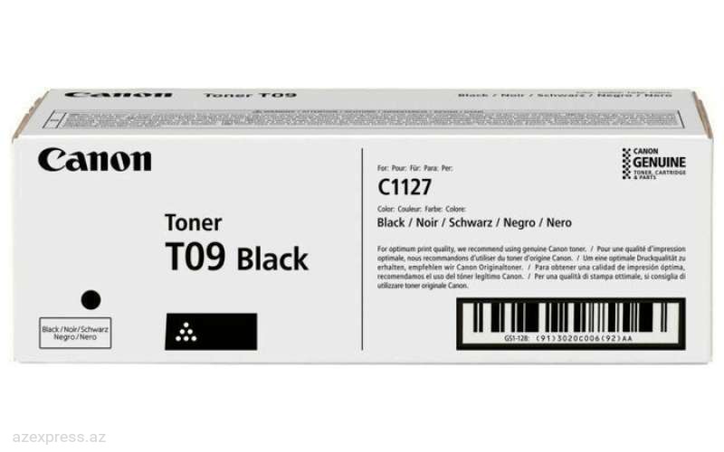 Тонер Canon T09 Black (3020C006)  Bakıda