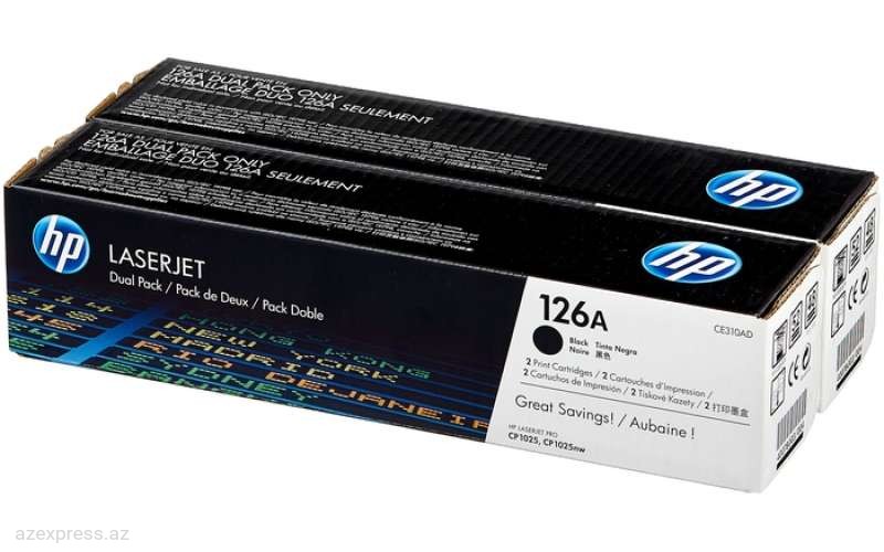 Картридж HP 126A Black Original LaserJet Toner (CE310AD)  Bakıda