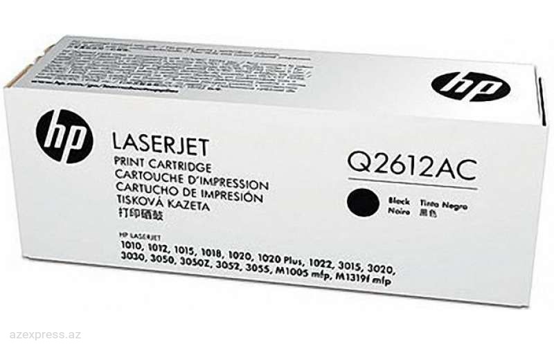 Картридж HP 12AC Black Original LaserJet Toner (Q2612AC)  Bakıda