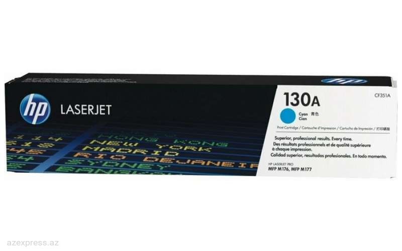 Картридж HP 130A Cyan Original LaserJet Toner (CF351A)  Bakıda