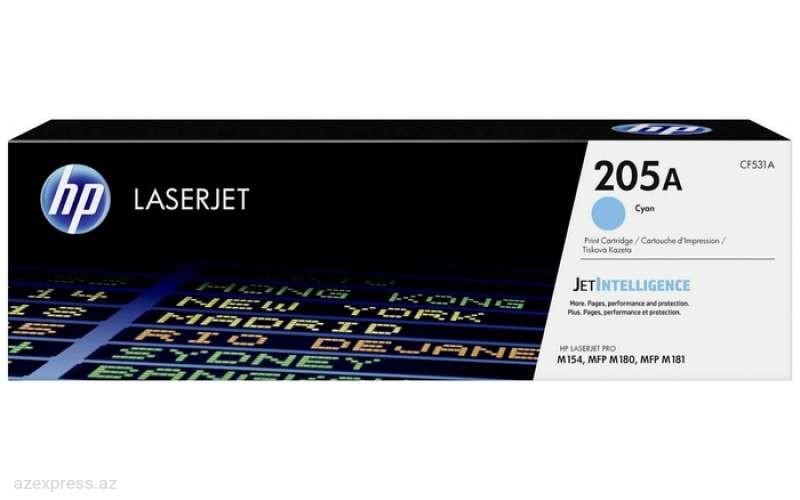 Картридж HP 205A Cyan Original LaserJet Toner  (CF531A)  Bakıda