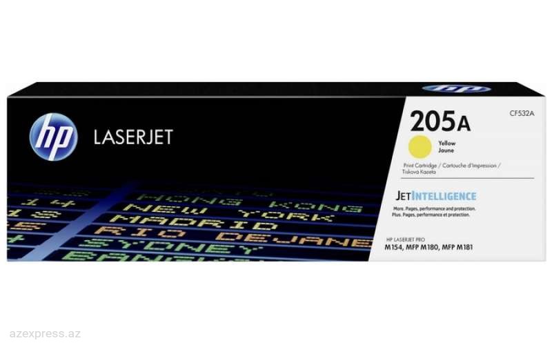 Картридж HP 205A Yellow Original LaserJet Toner  (CF532A)  Bakıda