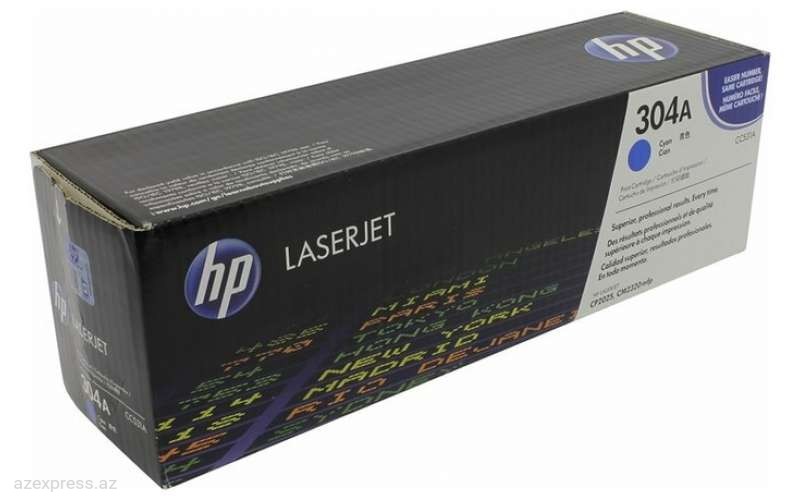 Картридж HP 304A Cyan Original LaserJet Toner (CC531A)  Bakıda