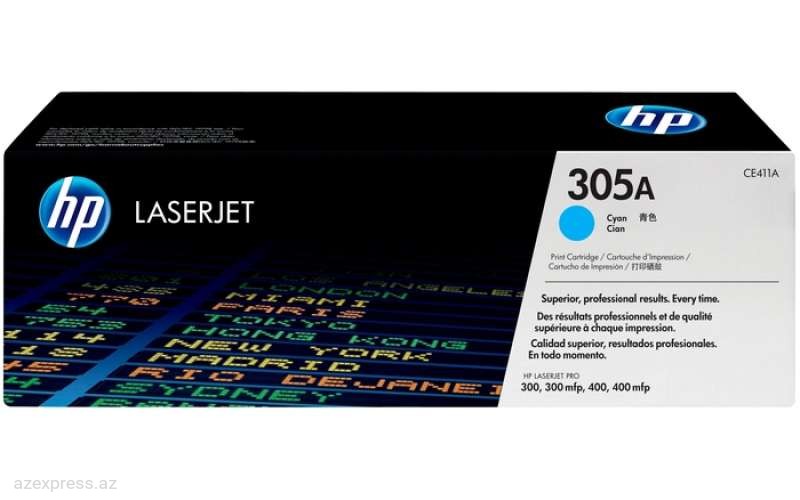 Картридж HP 305A Cyan Original LaserJet Toner (CE411A)  Bakıda