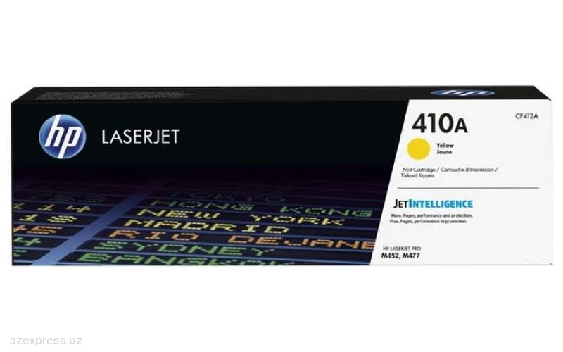 Картридж HP 410A Yellow Original LaserJet Toner  (CF412A)  Bakıda