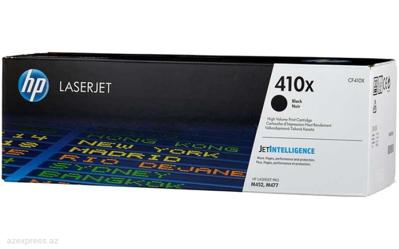 Картридж HP 410X High Yield Black Original LaserJet Toner (CF410X)  Bakıda