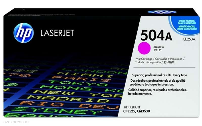 Картридж HP 504A Magenta Original LaserJet Toner (CE253A)  Bakıda