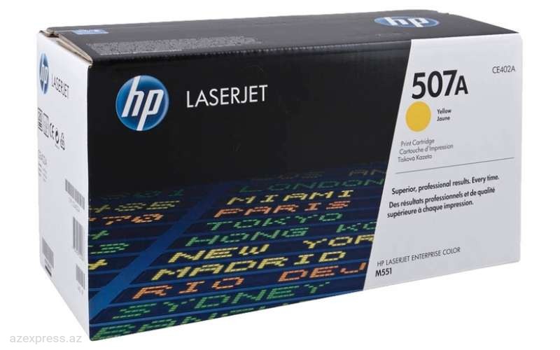 Картридж HP  507A Yellow Original LaserJet Toner (CE402A)  Bakıda