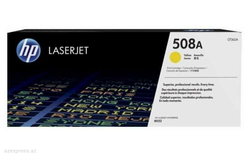 Картридж HP 508A Yellow Original LaserJet Toner (CF362A)  Bakıda