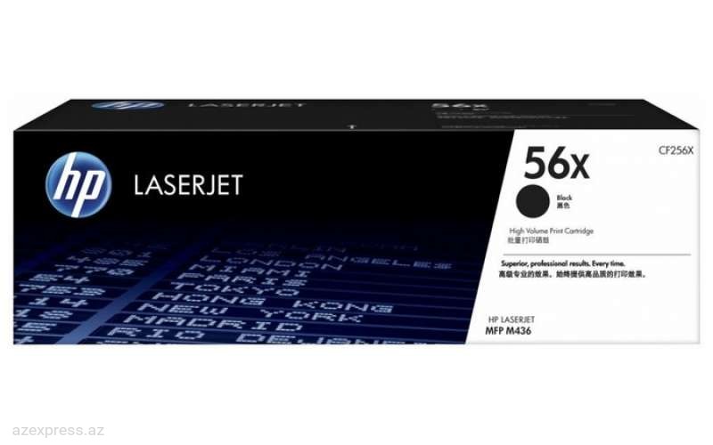 Картридж HP 56X High Yield Black Original LaserJet Toner (CF256X)  Bakıda