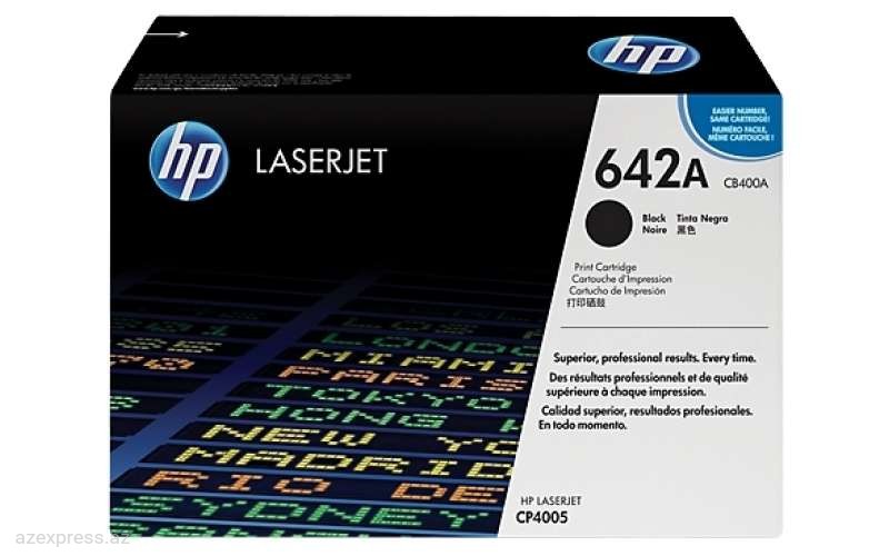 Картридж HP 642A Black Original LaserJet Toner (CB400A)  Bakıda