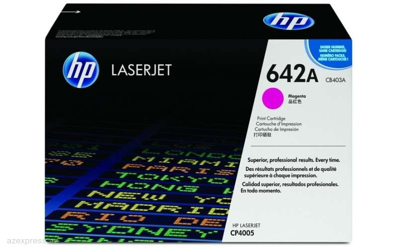 Картридж HP 642A Magenta Original LaserJet Toner (CB403A)  Bakıda