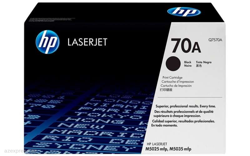 Картридж HP 70A Black Original LaserJet Toner (Q7570A)  Bakıda