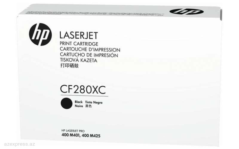 Картридж HP 80X High Yield Black Original LaserJet Toner (CF280XC)  Bakıda