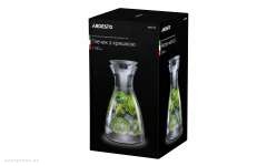 Кувшин с крышкой Ardesto 1100 ml, borosilicate glass (AR2611PG) 