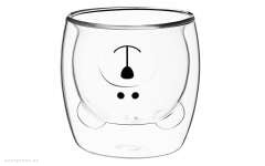 Набор чашек Ardesto Double wall borosilicate glass mug set Animals, 250 ml, 2 pcs (AR2625GA) 