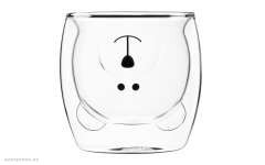 Набор чашек Ardesto Double wall borosilicate glass mug set Animals, 250 ml, 2 pcs (AR2625GA) 