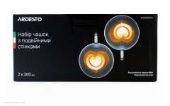 Набор чашек Ardesto Double wall borosilicate glass mug set Ardesto, 300 ml,  2 pcs (AR2630GHL) 