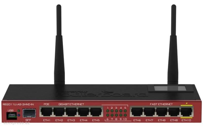 Router  MikroTik RB2011UiAS-2HnD-IN  (RB2011UiAS-2HnD-IN )  Bakıda