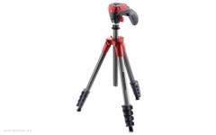 Штатив Manfrotto COMPACT ACTION TRIPOD, RED (MKCOMPACTACN-RD) 