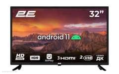 Televizor 2E LED 32" HD 32A06K Smart Android, Black  (2E-32A06K)