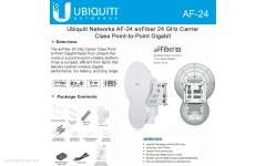 Точка доступа Ubiquiti AF-24, AirFiber 24, 24GHz 1.4Gbps+ Radio (AF-24) 