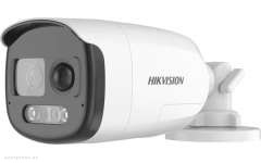 Turbo HD камера Hikvision DS-2CE12DF3T-PIRXOS 3,6mm 2mp LED40m PIR siren built-in mic ColorVu Bullet 