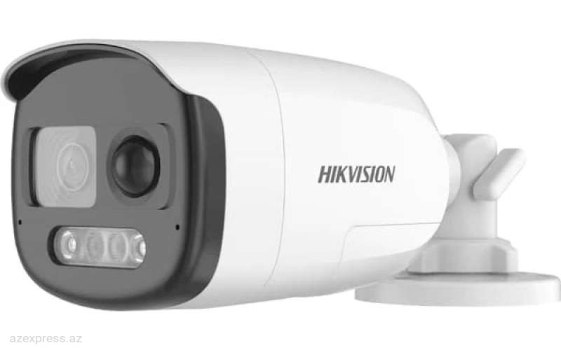 Turbo HD камера Hikvision DS-2CE12DF3T-PIRXOS 3,6mm 2mp LED40m PIR siren built-in mic ColorVu Bullet  Bakıda