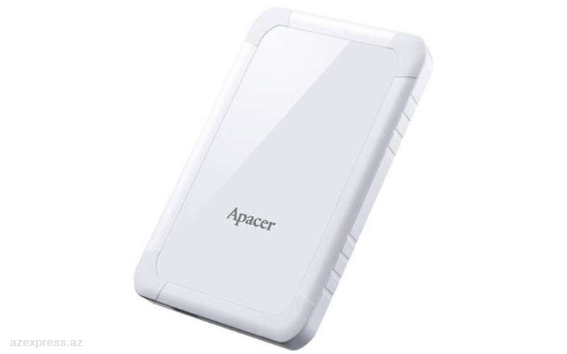 Внешний жесткий диск (HDD) Apacer 1 TB USB 3.1 Portable Hard Drive AC532 White Shockproof (AP1TBAC532W-1)  Bakıda