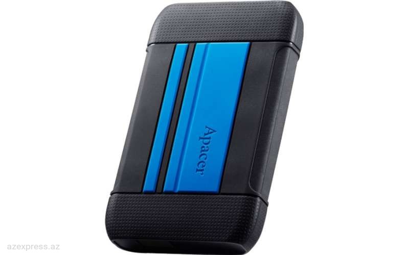 Внешний жесткий диск (HDD) Apacer 1 TB USB 3.1 Portable Hard Drive AC633 Blue Shockproof(AP1TBAC633U-1)  Bakıda