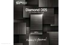 Внешний жесткий диск (HDD) Silicon Power Diamond D05,1 TB,Iron Gray (SP010TBPHDD05S3T) 