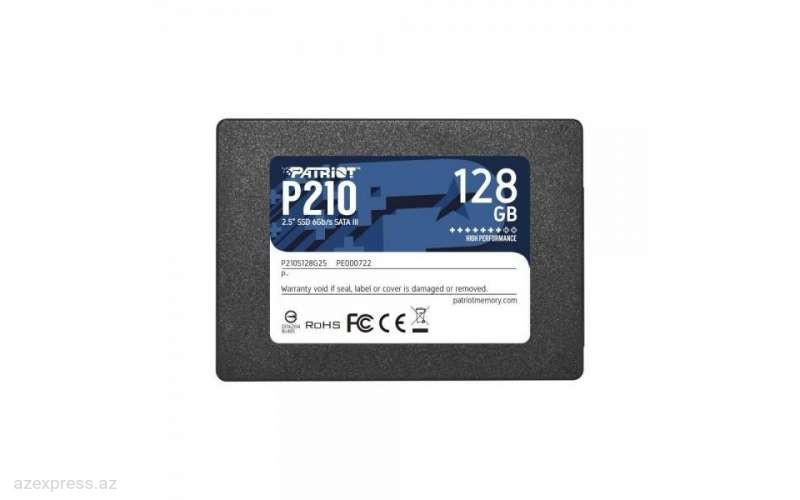 Твердотельный накопитель (SSD) Patriot P210 128GB SATA3 2,5"  (P210S128G25)  Bakıda