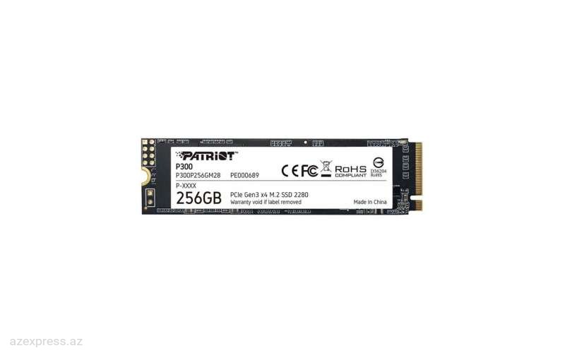 Твердотельный накопитель (SSD) Patriot P300 256GB M2 2280 PCIe (P300P256GM28)  Bakıda
