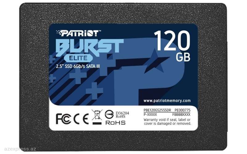 Твердотельный накопитель (SSD) Patriot Burst Elite 120 GB SATA (PBE120GS25SSDR)  Bakıda