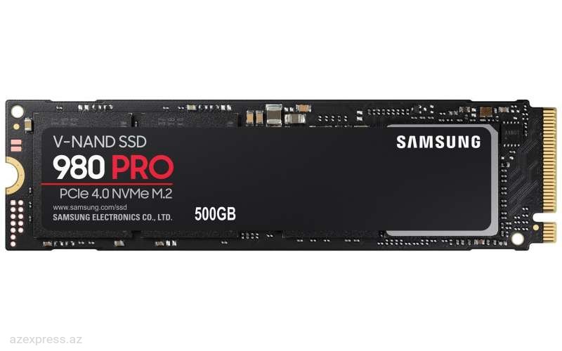Твердотельный накопитель (SSD) Samsung 980 PRO NVMe 500gb (MZ-V8P500BW)  Bakıda
