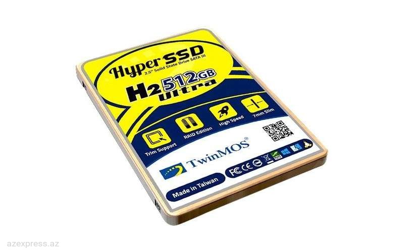 Твердотельный накопитель (SSD) TwinMOS 512GB 2.5″ SATA3 SSD 580Mb-550Mb/s (TM512GH2U)  Bakıda